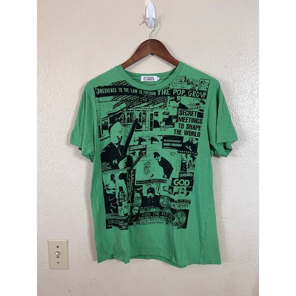 Hysteric Glamour Graphic We Are All Prostitutes Tee Green Mens Large - Picture 1 of 9